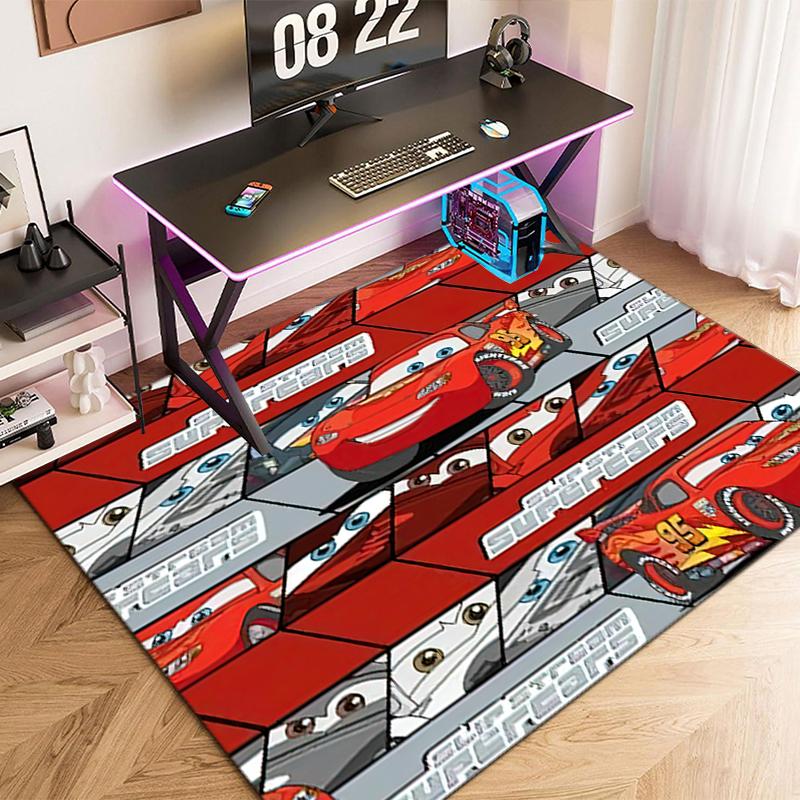 1PC Lightning McQueen Rug - Home Decoration Carpet For Living Room Bedroom Flooring Computer Chair Area Rug