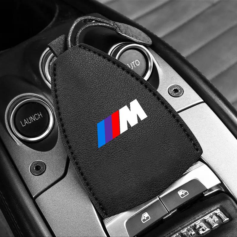 1Pcs M LOGO Car Key Protection Shell Bag Car Key Case Cover Car Keychain For BMW X6 X1 X2 X3 X4 X5 X7 E46 E39 E90 E36 E60 E34 E30 F30 E71 F10 F10
