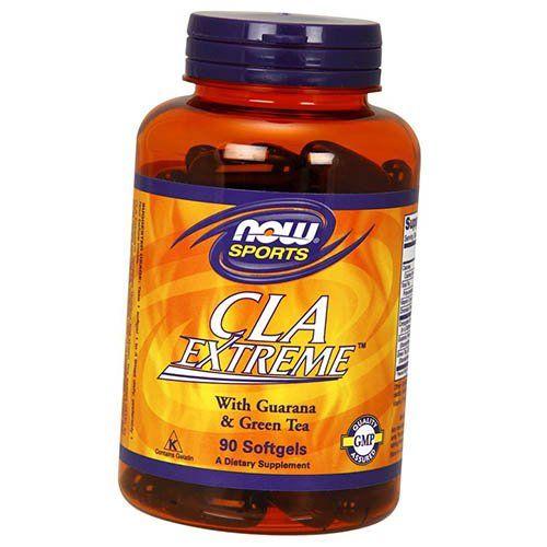 CLA con guaranà e tè verde, CLA Extreme, Now Foods 90gelcaps (02128021)