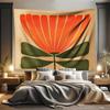 Retro Flower Art Tapestry 2D Single Print Vintage Durable Decorative Wall Tapestry Home Living Room Bedroom Elegant Space Decor