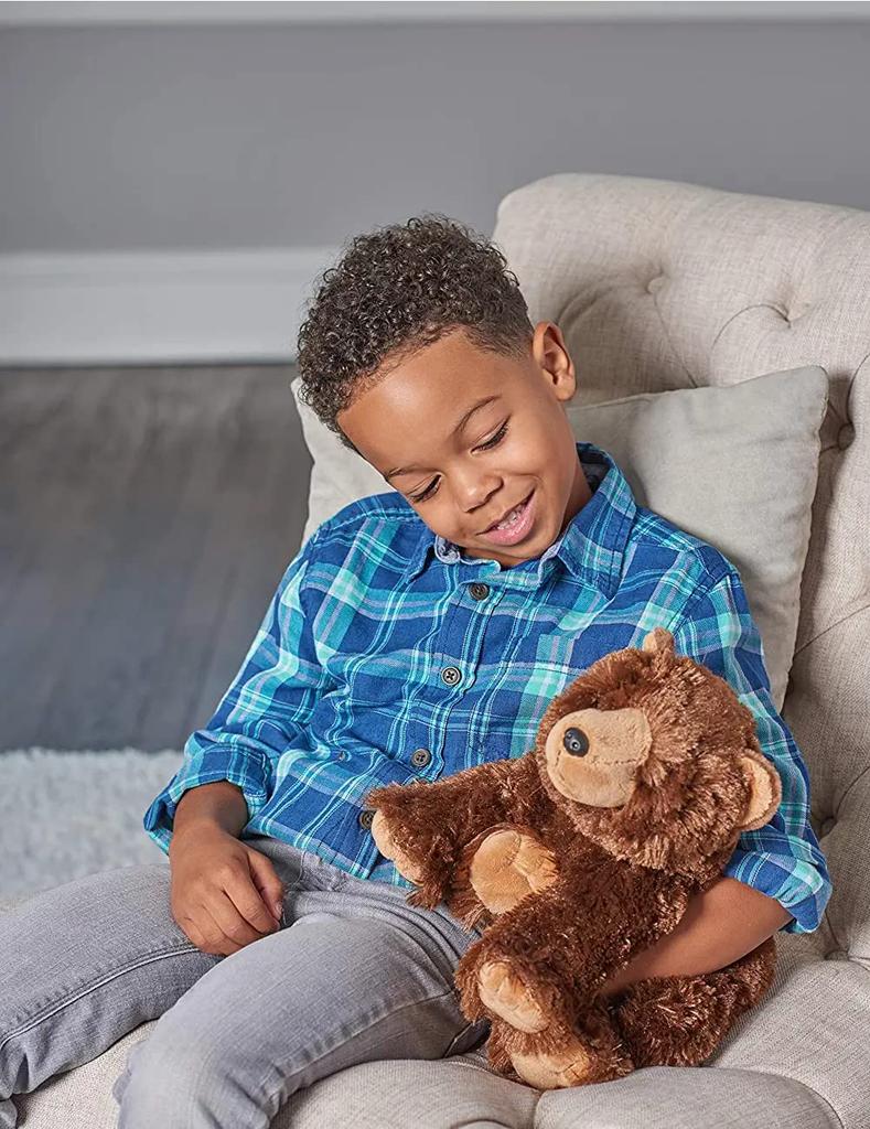 Wild Republic Brown Bear Plush Toy, Fluffy Wild Animal Figurine, W25 x D28 x H23cm, 10924