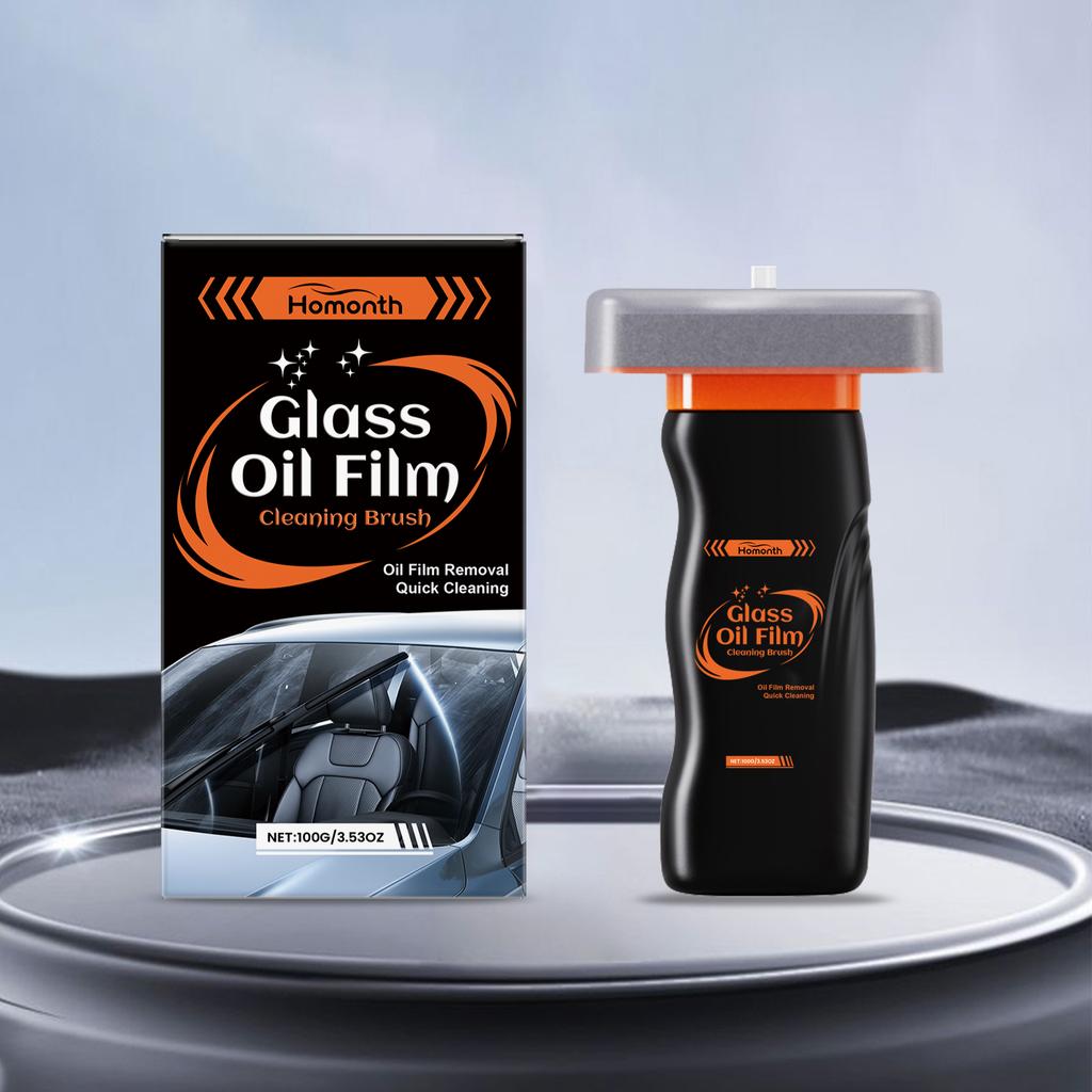 Car Glass Cleaner Gel Oil Film Remover Windshield Watermark Clean Anti-Fog Rainproof Coating Auto Window Rearview Cleaning Gel