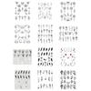 Floral Print Nail Decals Nail Art Decor Gel Polish Animal Sticker Manicure Foils