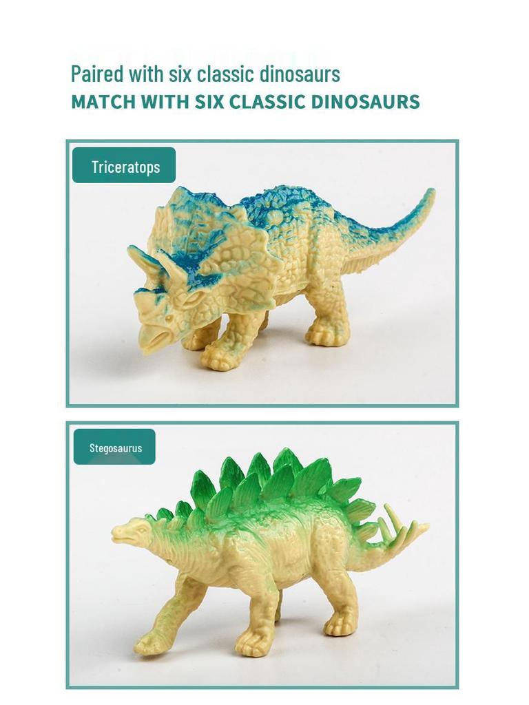 Dinosaur Truck Toy Storage & Transport Set with Alloy Car for Kids