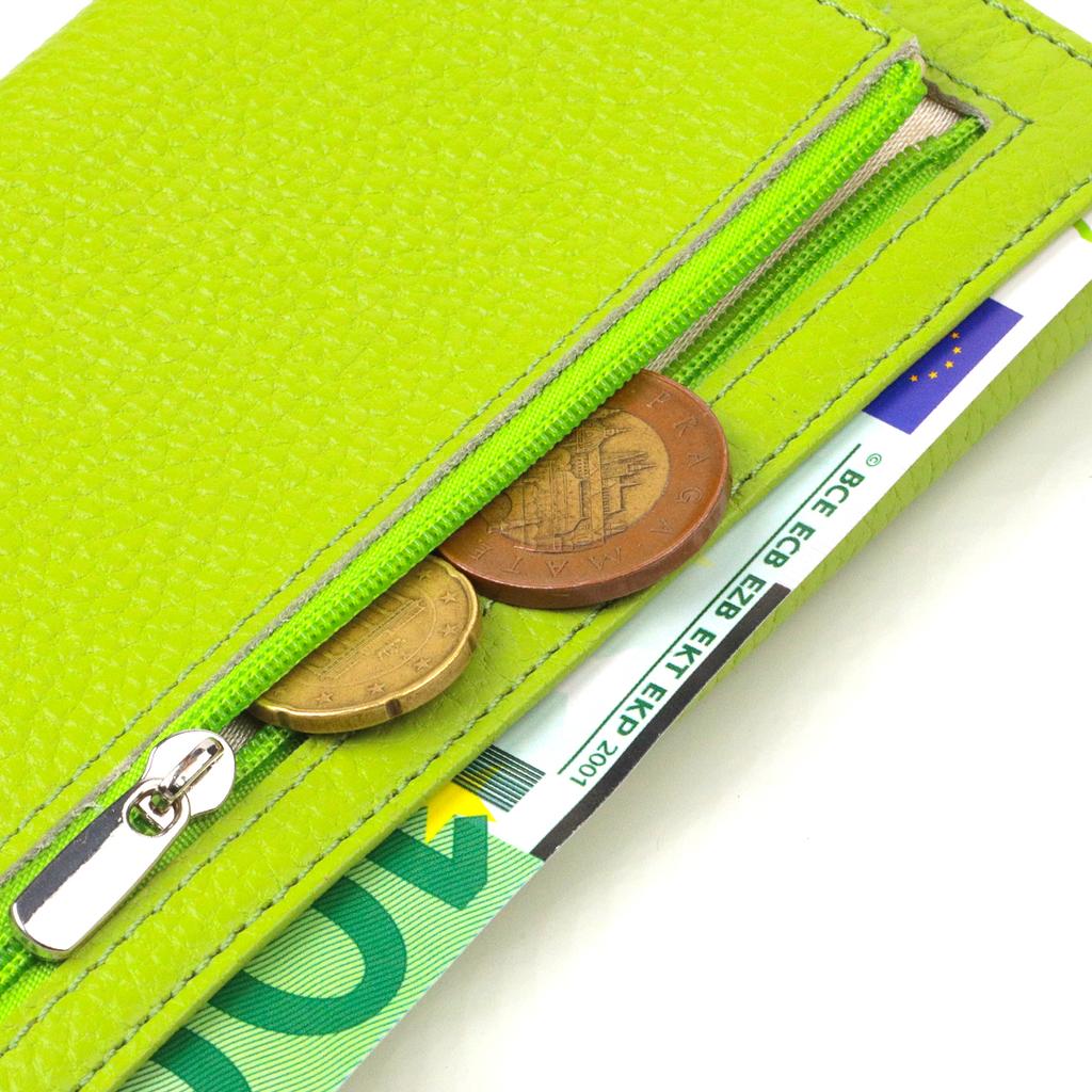 Youth Wallet Made of Genuine Leather Flotar CANPELLINI 21833 Light Green