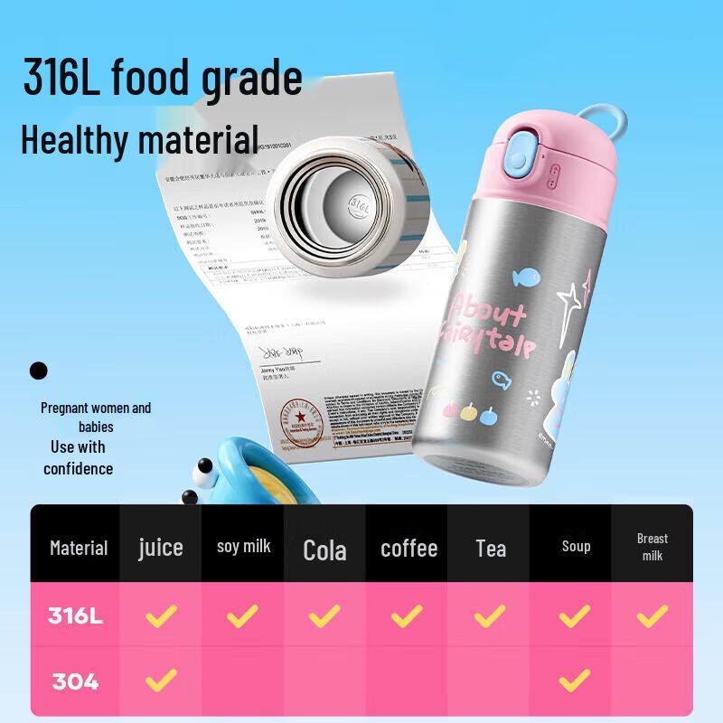 KEEPER 550ML Ceramic Lined Insulated Water Bottle
