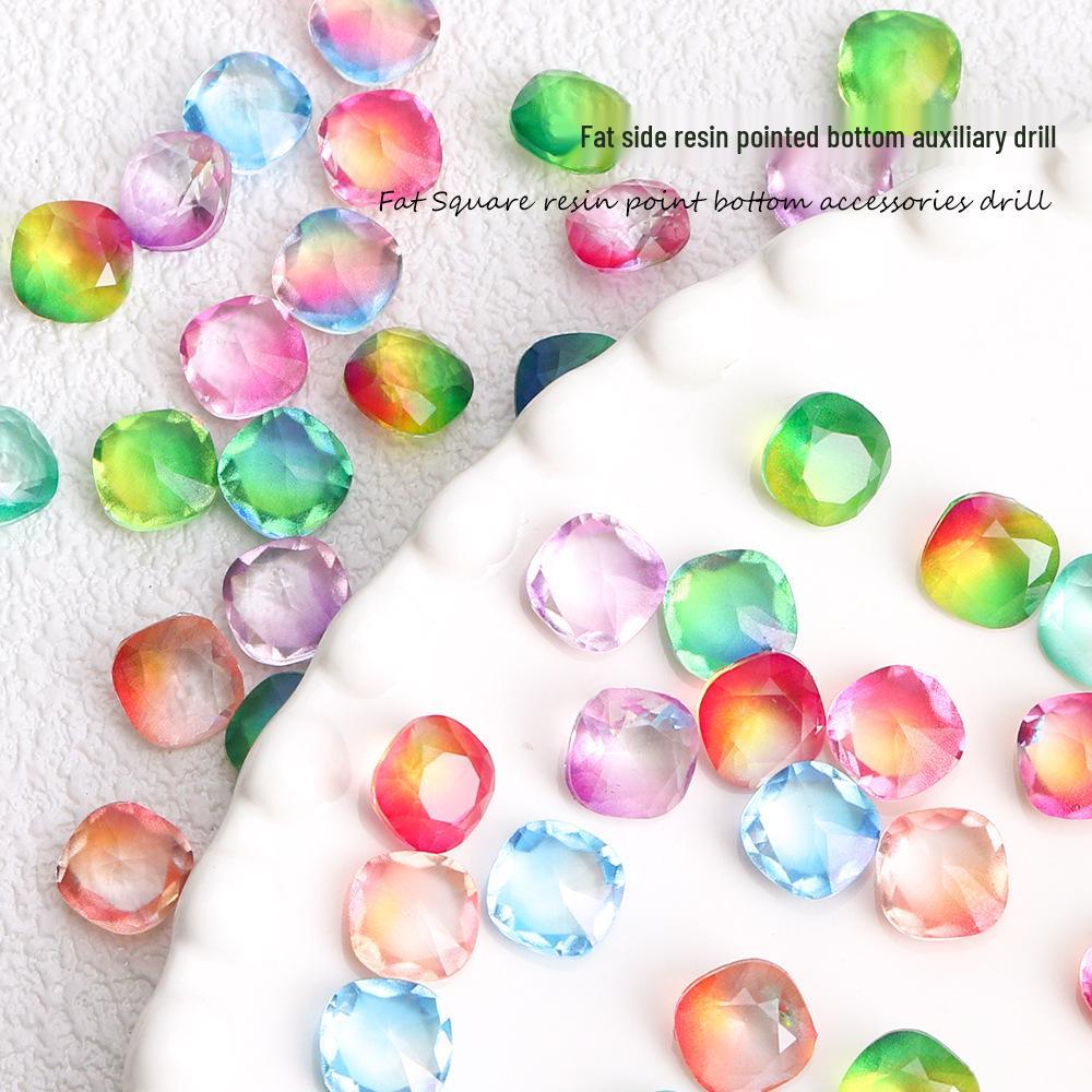 

Gradient Color Rhinestone Nail Art Accessories for DIY Nails 20 pieces/bag