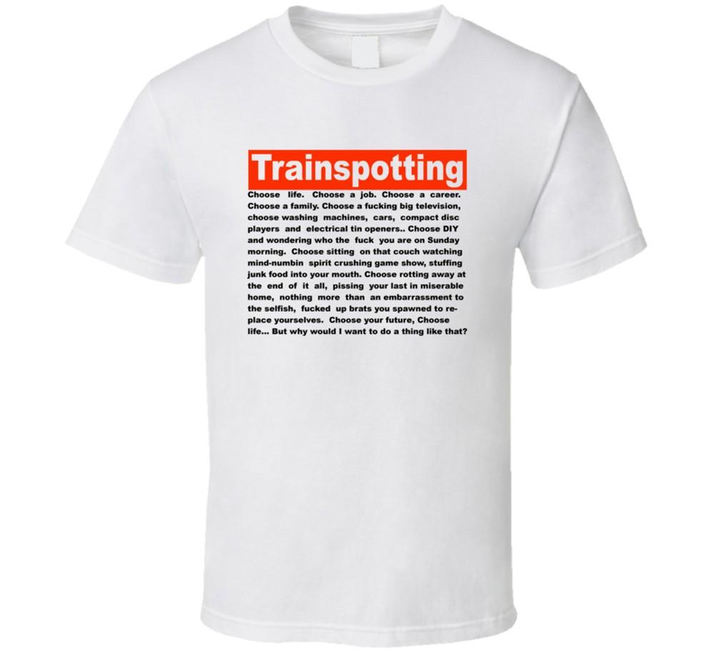 Trainspotting Choose Life Movie Promo Film Fan T Shirt