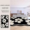Nordic Velvet Non-Slip Living Room Carpet - Simple, Luxurious Floor Mat for Sofa, Office & Bedroom