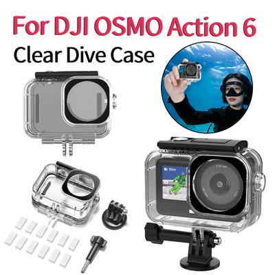 Waterproof Underwater Housing Cover Protector for Surfing Rafting Pool Panoramic Action Camera Case Shell For DJI OSMO Action 6