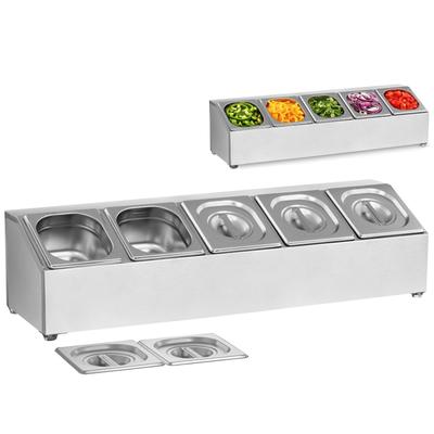 Präsentationsständer für Catering-Behälter 5 x GN16 5 x Behälter