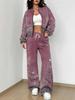 Ethnic Style Printing 1116 New Autumn and Winter New European Beautiful Woman Suit