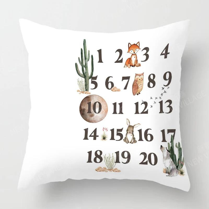Home Decor Cute Animal Motifs: Be Yourself Pillowcase Pattern Cushion Cover Suitable for Sofa Bedroom Car Pillow Cover