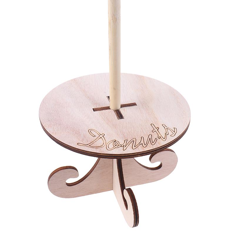 Wooden Donut Display Stand Rack Diy Wall Doughnut Dessert Rack Birthday Decor