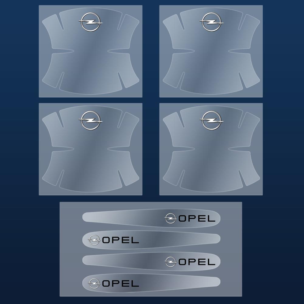 8Pcs Car Door Handle Transparent Protector Sticker Decals For Opel OPC Astra Insignia Corsa Mokka Vectra G H J K F D Accessories