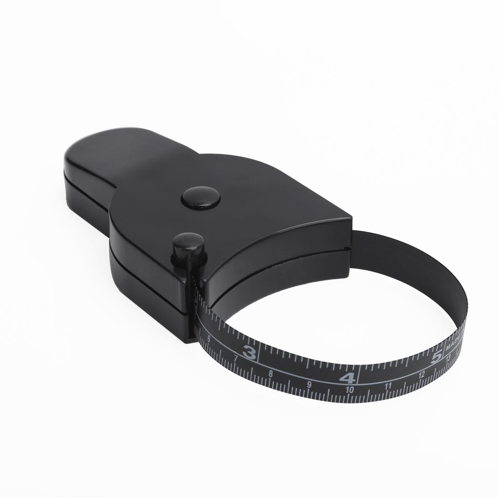 150cm   60in Body Waist Measuring Tape Accurate Head Hips Legs Retractable Measure Tape Black