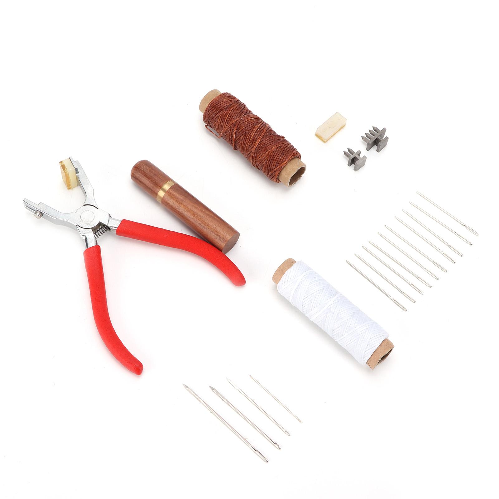 

Инструменты для шитья кожи Набор для ручного шитья своими руками с ручными плоскогубцами и иглами для шитья