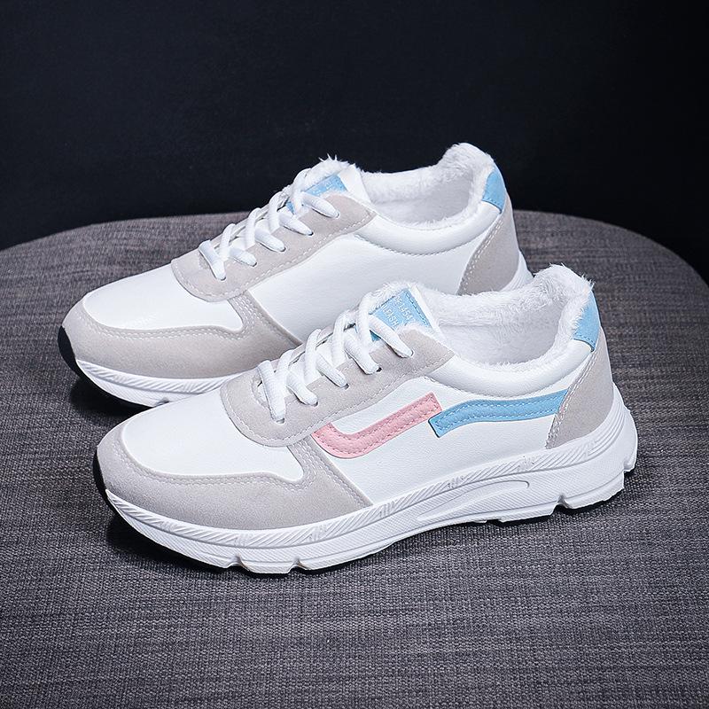 

Cotton shoes female student snow boots women s thickened non-slip winter new sports shoes women s low-top shoes 40