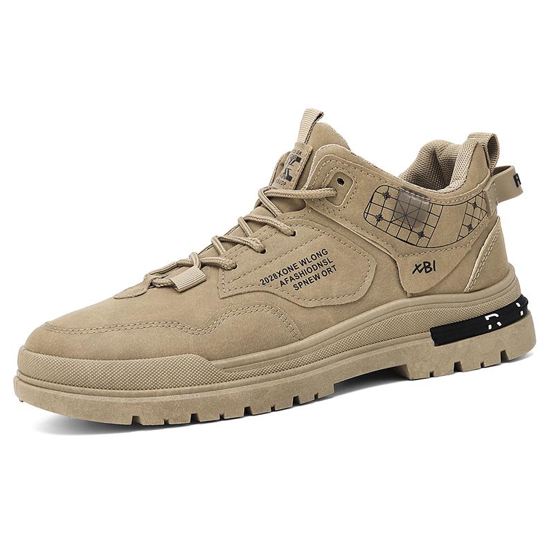 Herren High Top Arbeitsstiefel Rutschfeste Abriebfeste Plateausohle Höhenerhöhend Outdoor Wanderschuhe Bequem Herbst Neu