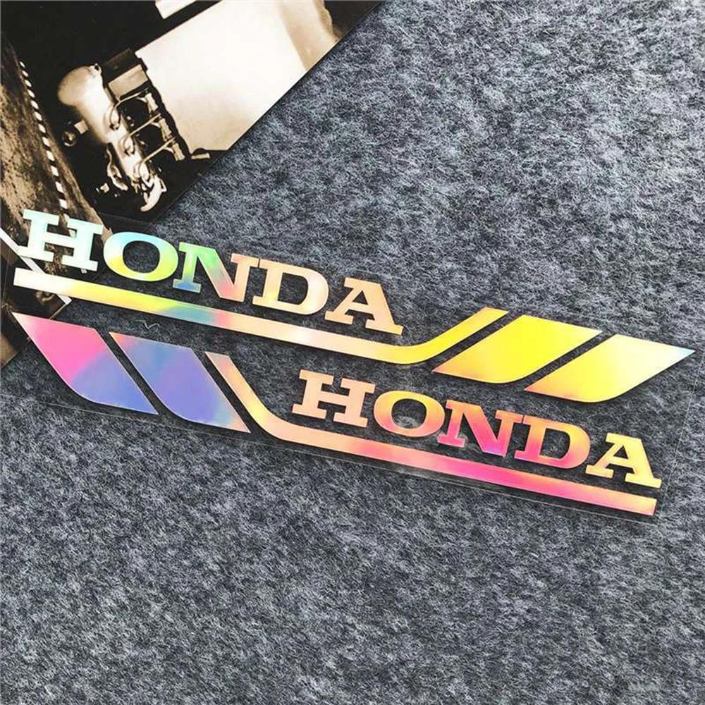 drvkn5 For Sundiro Honda RX125Fi NS125LA Scooter HONDA Letters Decals Car Rearview Mirror Motorcycle Shock-absorbing Decor Stickers
