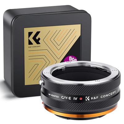 Concept Mount Adapter IV Contax Yashica Mount Lens Compatible with Sony E Mount NEX Camera Conversion Lens Adapter Matte Finish Manual Focus Infinity