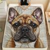 1PC Dog Print Flannel Blanket, High quality Comfortable for All Seasons, Home Decor, Warmth and Comfort, Perfect for Christmas Gifts