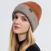 Winter Reversible Knitted Hat for Women Men Double Sided Solid Color Beanies Warm Thicken Bonnet Outdoor Windproof Sport Ski Cap Balaclava Beanie Hat