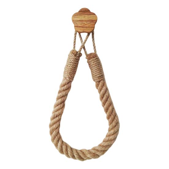 Tissue Roll Holder Rustic Design No Drilling Required Simple Installation Jute Rope Roll Holder Paper Organizer