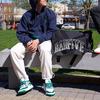 Li-Ning Li Ning BADFIVE Trench Coat Men's Dark Marine Blue Lush Green Unisex AFDT435-6