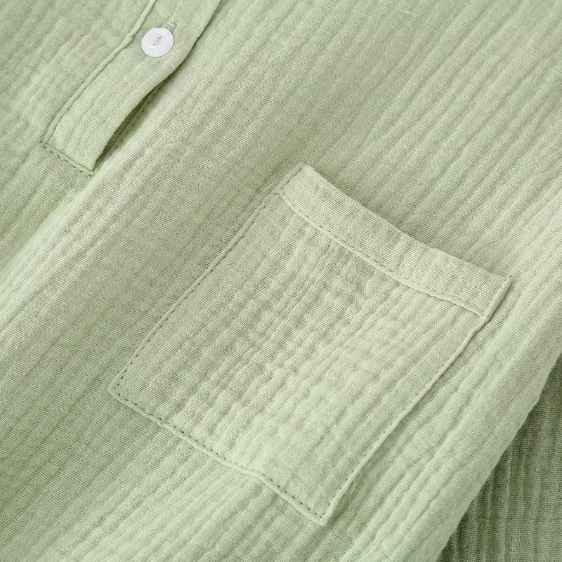 Cotton Double Soft and Long Cute Loungewear for Sensitive Perfect Gift Salmon Women's Spring/Summer Pajamas, 100% Gauze, Comfortable, Sleeves, Skin,