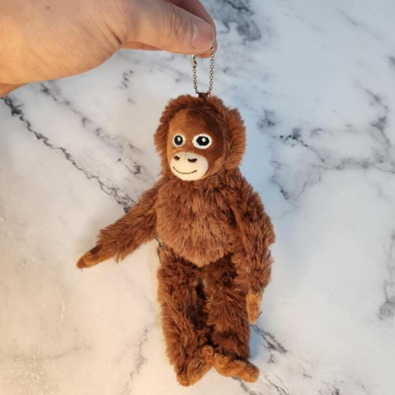 Motorcycle Keychain Gorilla Doll Bike Orange BB0096 Orangutan doll Osungi