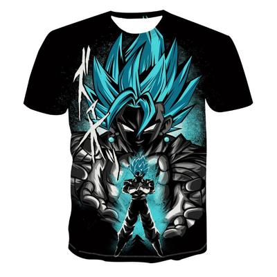Neues 3D-Digitaldruck Dragon Ball Herren- und Damen-Kurzarm-T-Shirt
