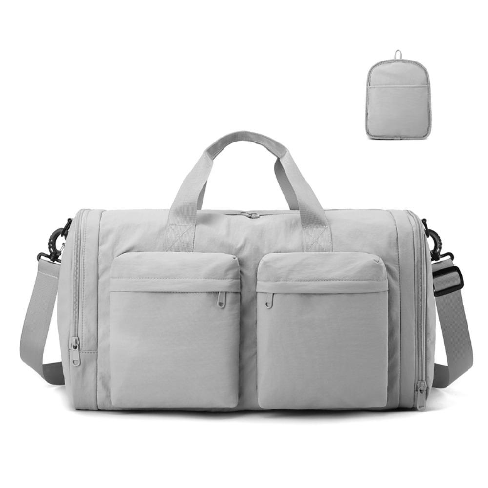 32L Foldable Travel Bag Large Capacity Waterproof Sport Bag Fitness Bag Dry-wet Separation Multiple Compartments Luggage Bag