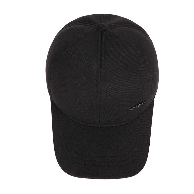 Outdoor Men's Autumn Winter Baseball Cap Ear Protection Warm Cap Woolen Sports Cap