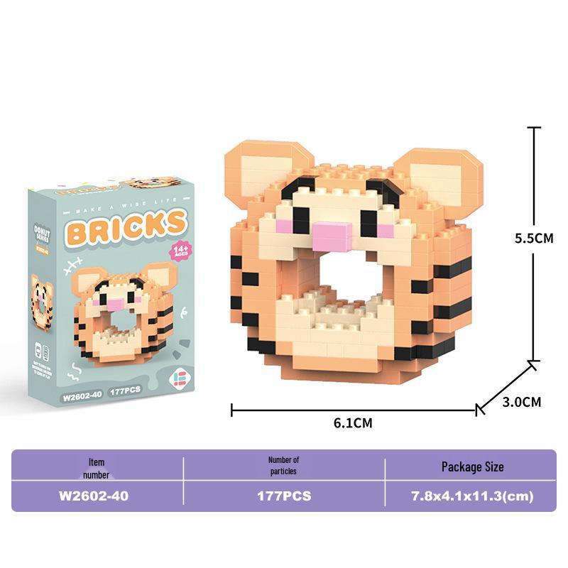 Lele Brothers Micro Building Blocks - Educational Small Animal Sets for Kids, Compatible with Lego, Boys' Toy Gifts
