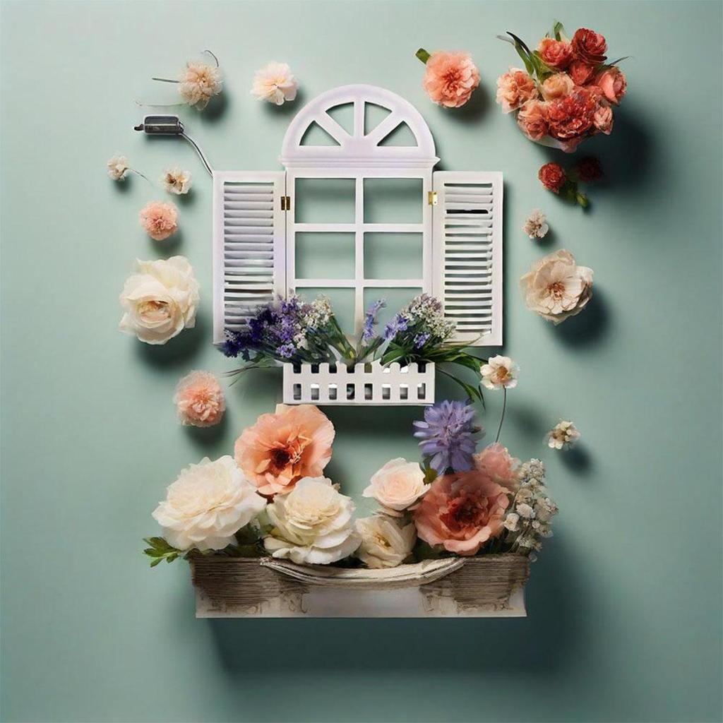 Vintage Rustic Style Window Frames Farmhouse Wall Decoration Hanging Window Frame Home Decor Corridor Living Room Bedroom Art Ornament Picture Frames