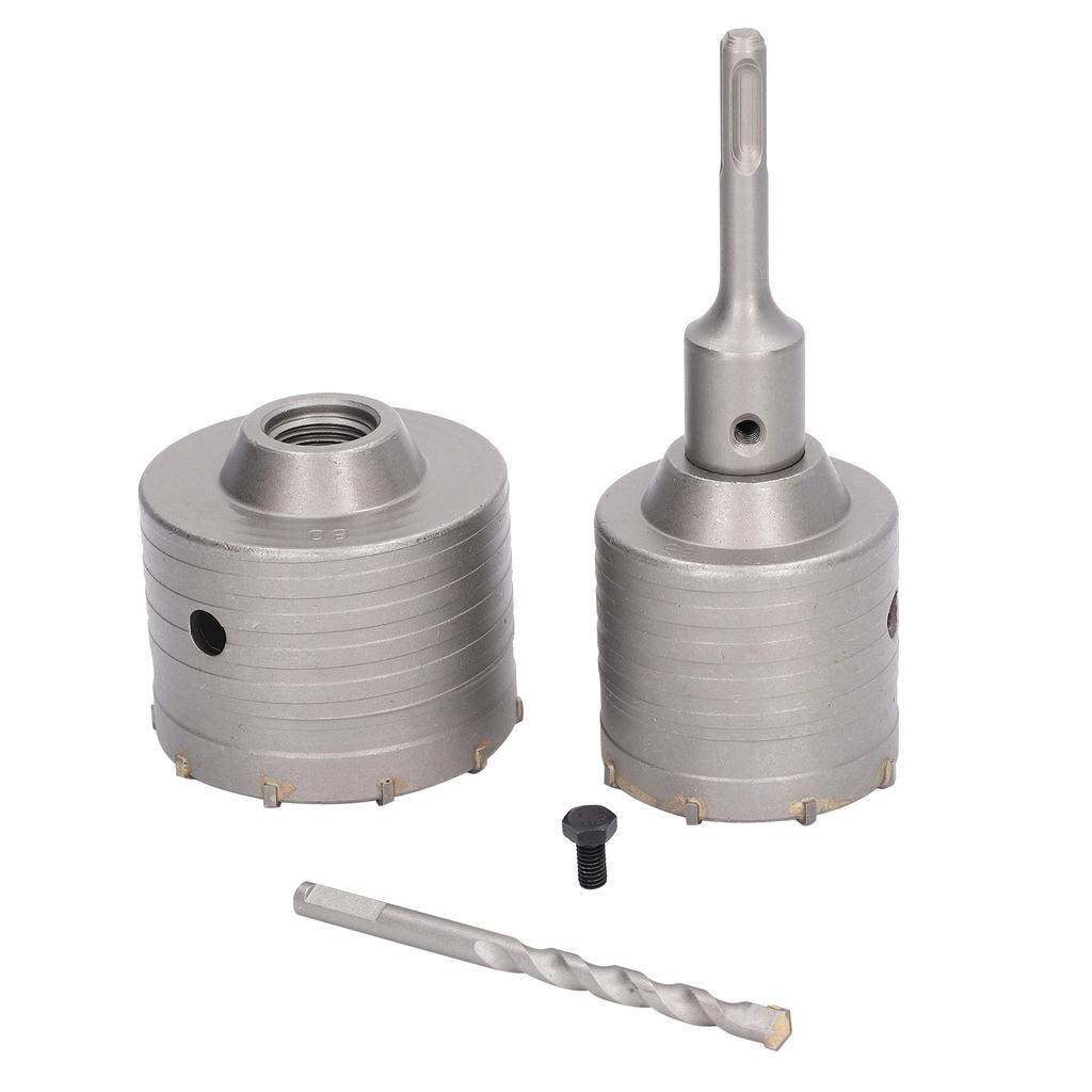 5 Stück Betonlochbohrersatz 45# Stahl YG8 Legierung Wandbohrer-Set für Mauerwerk Steine Ziegel