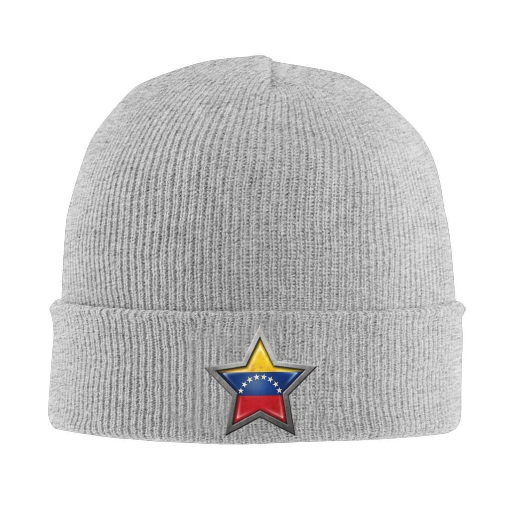 Venezuela Flag Venezuelan Knitted Caps for Women Unisex Skullies Beanies Winter Hats Acrylic Warm Melon Cap