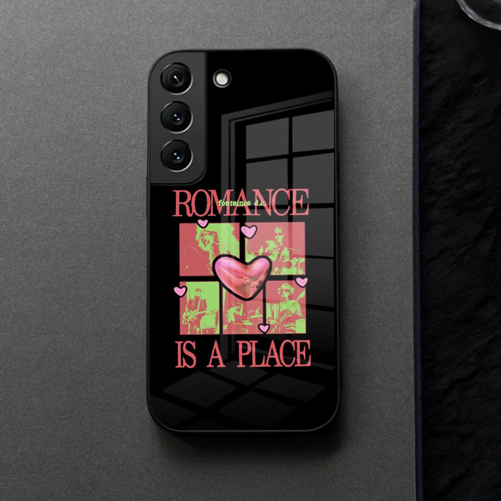 

Чехол для телефона Fontaines DC Romance Стеклянный Для Samsung Galaxy S21 S25 S22 S20 S24 S23 Ultra Fe Plus A16 A34 A54 A24 Coque Samsung S25Edge