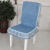 Chair Cushion with Lace Ruffle Quilted Non Slip Square Seat Pad Chair Protector with Elastic Strap for Dining Chairs Seat Office Chairs Back
