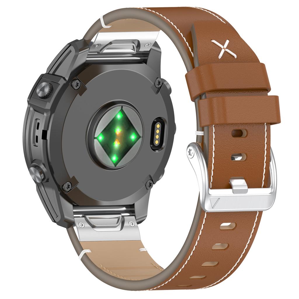 22mm Watch Band For Garmin Fenix 8 47mm/7/6/5 Quick Release Genuine Leather Watch Strap