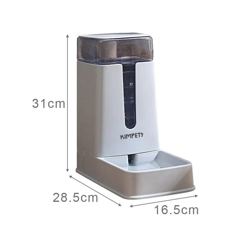 

Кормушка для домашних животных большой емкости, автоматический диспенсер для воды для кошек и собак, контейнер для питьевой воды для щенков и котят, миска для кормления собак, товары для домашних животных Water серый