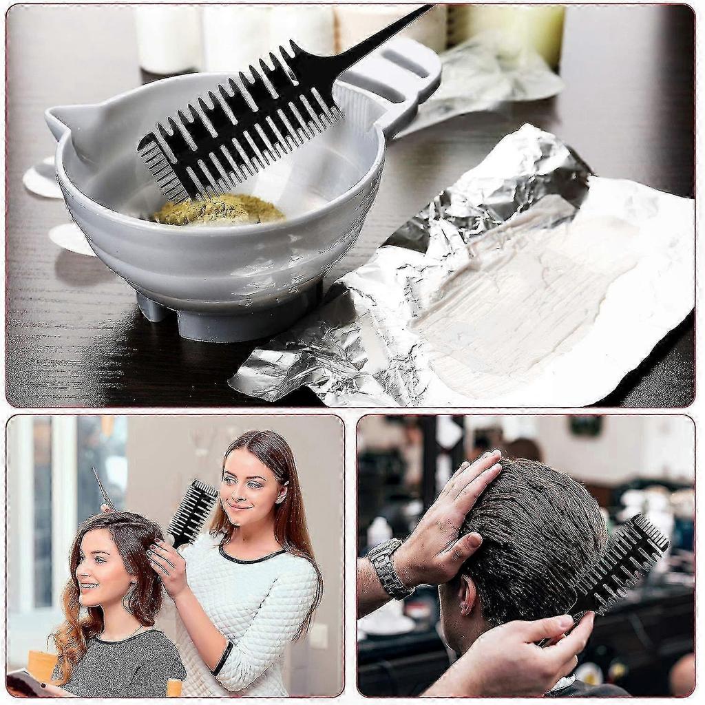 3-Piece Hair Highlighting Comb Set, 3-Way Weaving & Foil Styling Tools for Hair Coloring