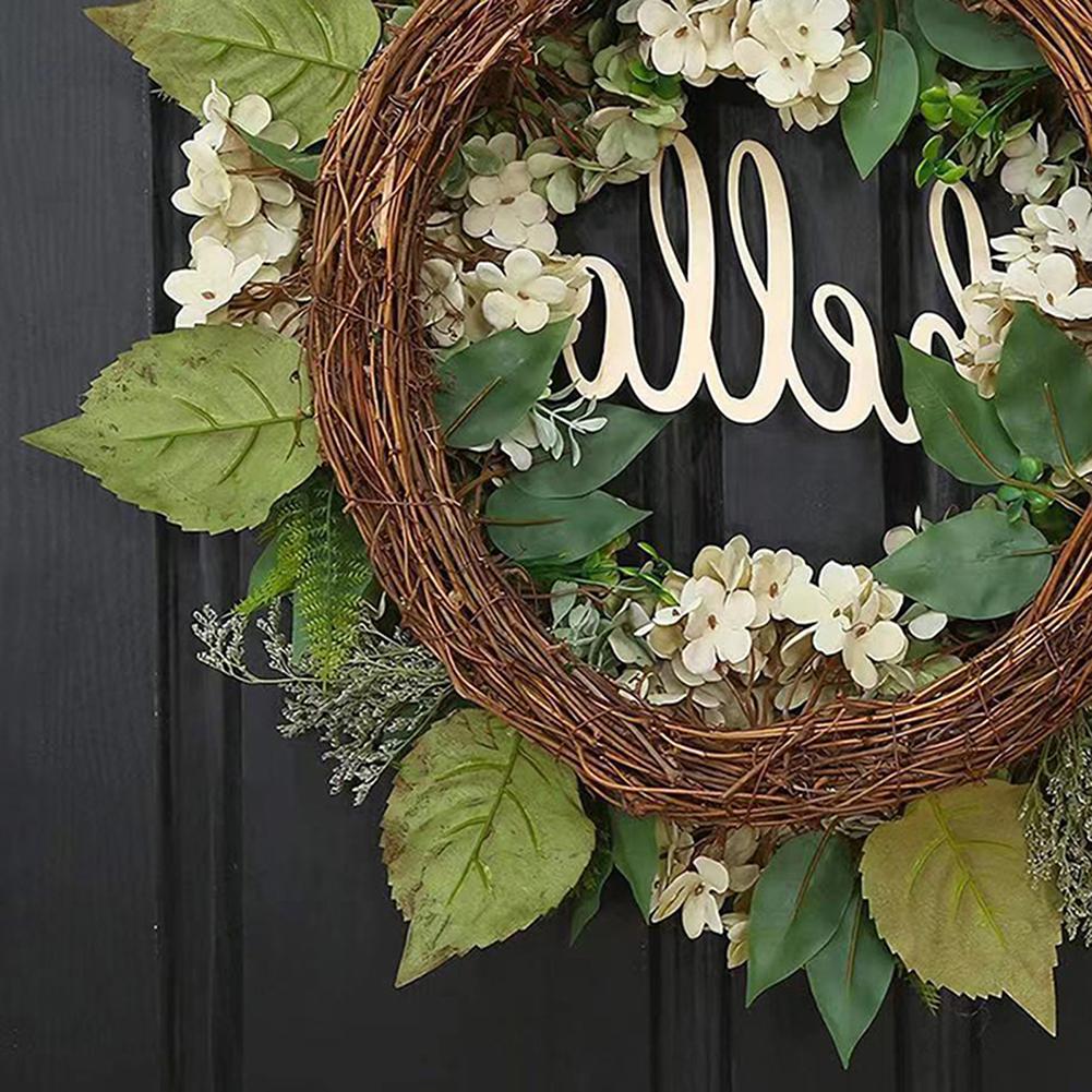 

Arrangement Background Decor Hydrangea Wreath Silk Wall Wreath 40cm Artificial Green Hydrangea Hello Baby Shower