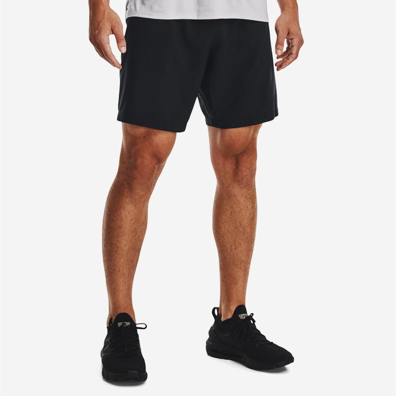 Under Armour Printed Woven Sports Shorts Men Bottoms Black 1370388-001