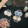 Eggs Tray Dispenser Case for Camping Picnics Travel Refrigerator Outdoor, Clear