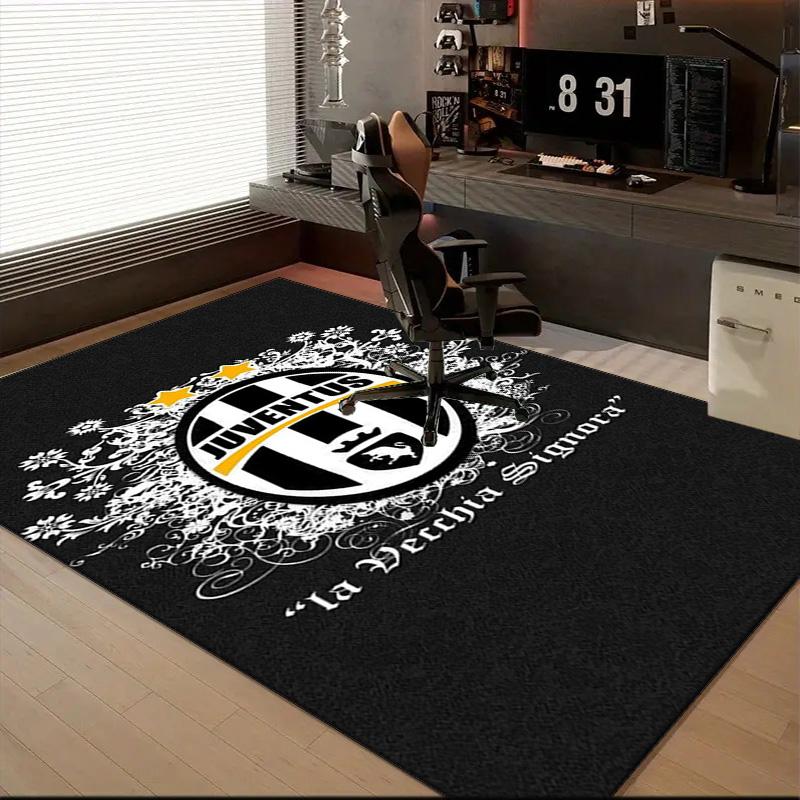 Football Football Crest Printed Office Carpet Chair Cushion  Entryway Rug, Rugs for Living Room, Bedroom Christmas gifts