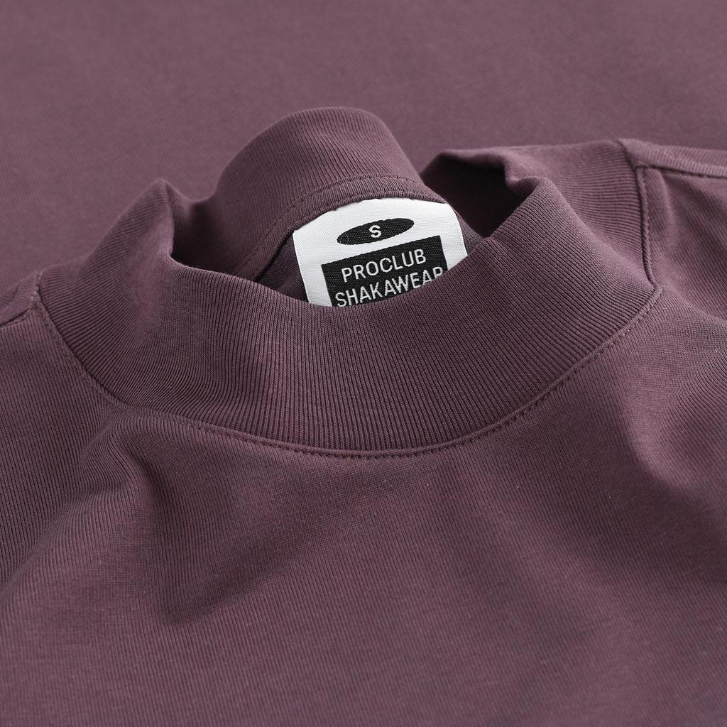 Heavyweight Unisex Solid Color Small Collar Crew Neck Loose Fit T-shirt