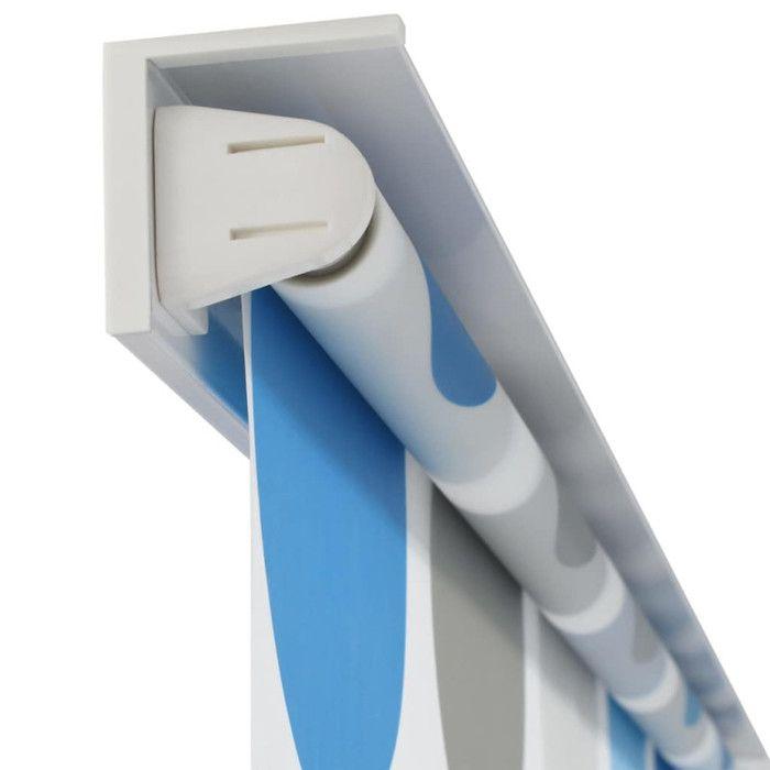 VidaXL Store Roulant de Douche 140x240 cm Cercle Rideaux Douche Salle de Bain 142856