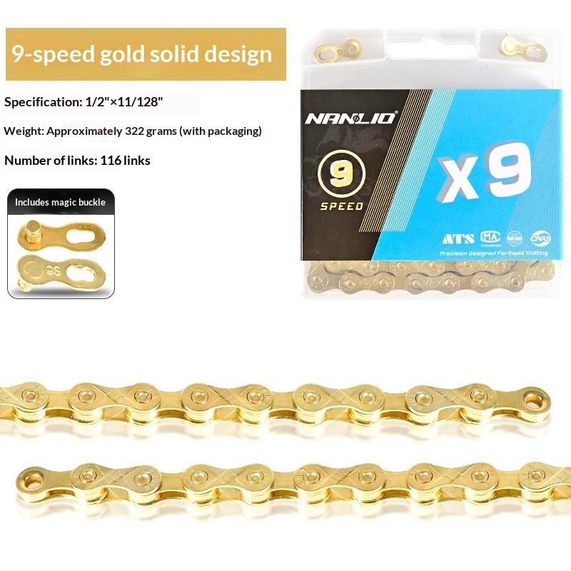 Bike Chain X9 Mountain Road Bicycle Chains Variable Speed Chain 116/126L High Quality Cycling Accessories